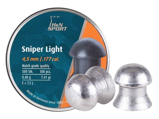 Details about   H&N Sniper Light Domed Pellets .22 Caliber 250 Count 14.04 Grain 