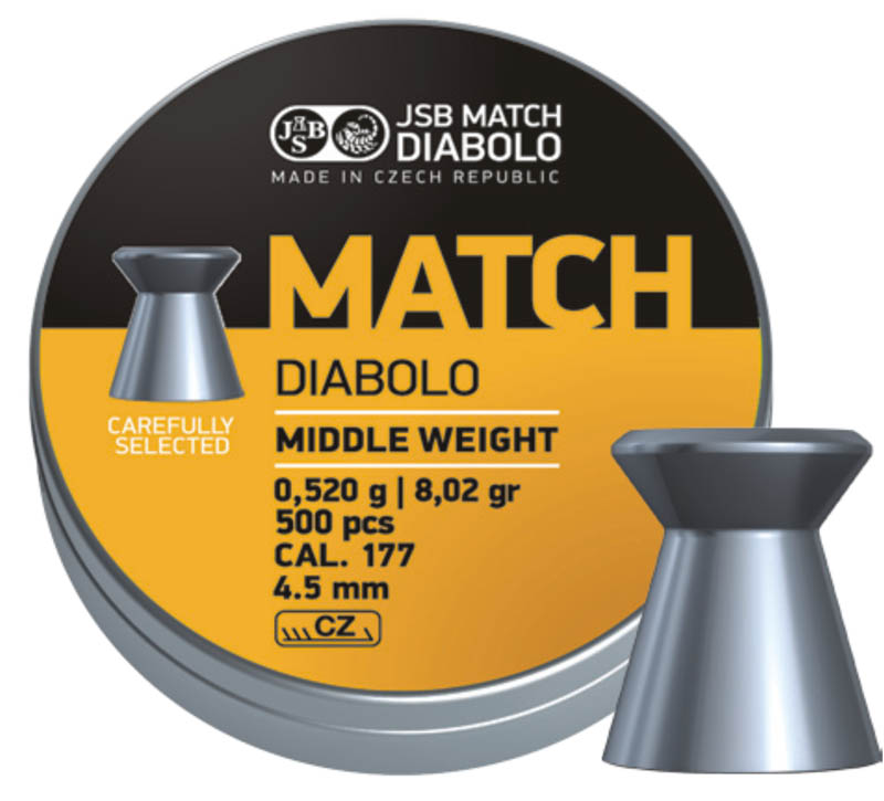 JSB Yellow Match Diabolo Middle Weight .177 (4.48mm)