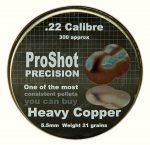 Proshot Precision Heavy Copper .22 (5.5mm)