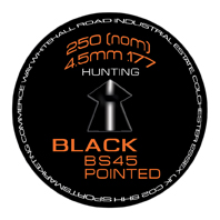 SMK BS45 Black (Pointed) .177 (4.5mm)