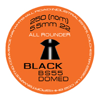 SMK BS55 Black (Domed) .22 (5.5mm)