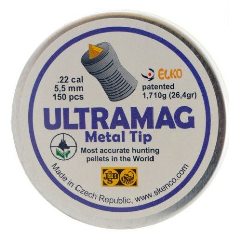 skenco ultramag metal tip airifle pellets .22 X 25 sample pack pellets 